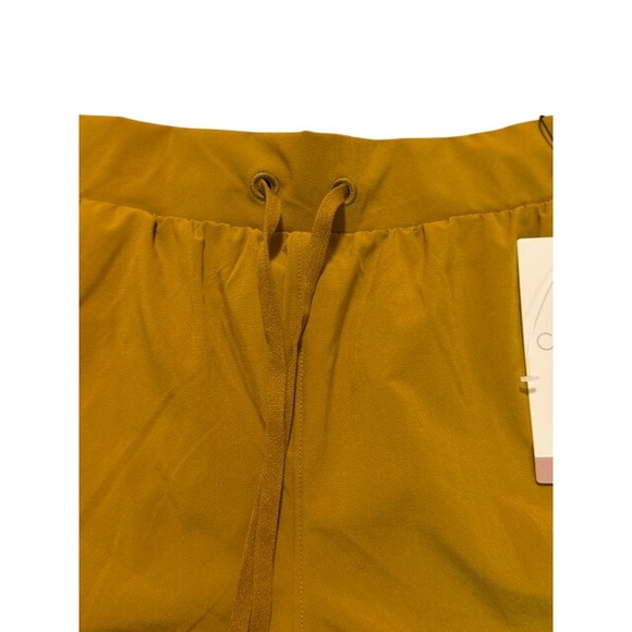 CALIA Journey Collection Mid Rise Sport Short 5" Inseam Mustard Yellow Womens M - Picture 3 of 6